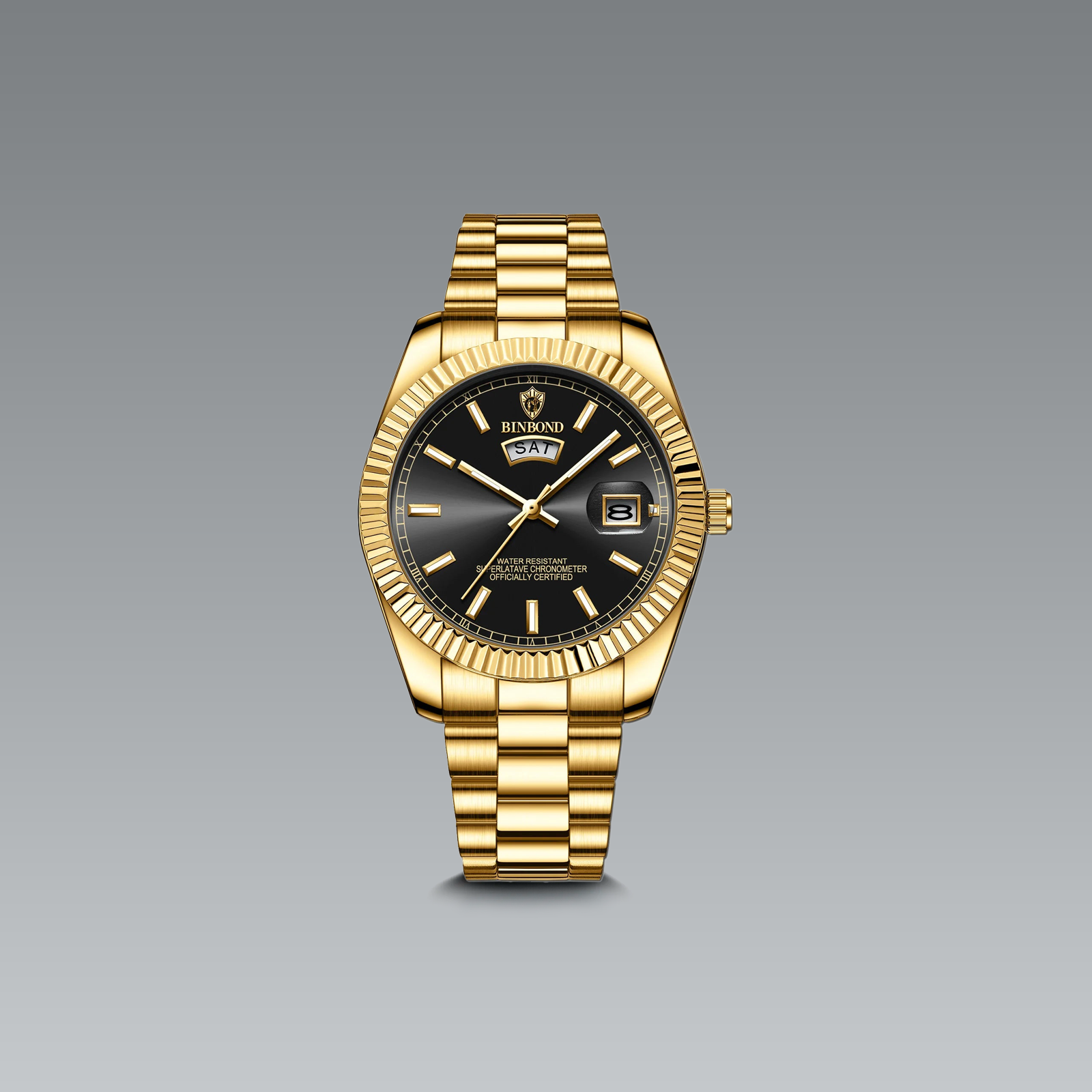 Relógio Dourado Masculino
