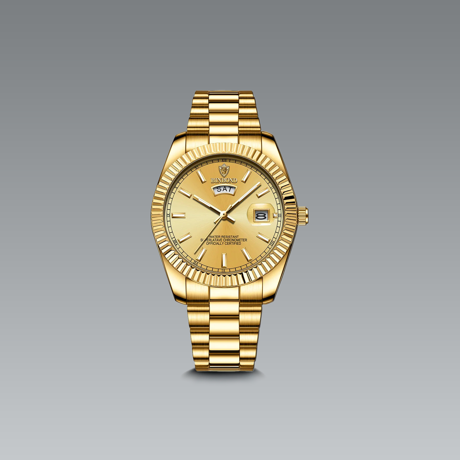 Relógio Dourado Masculino