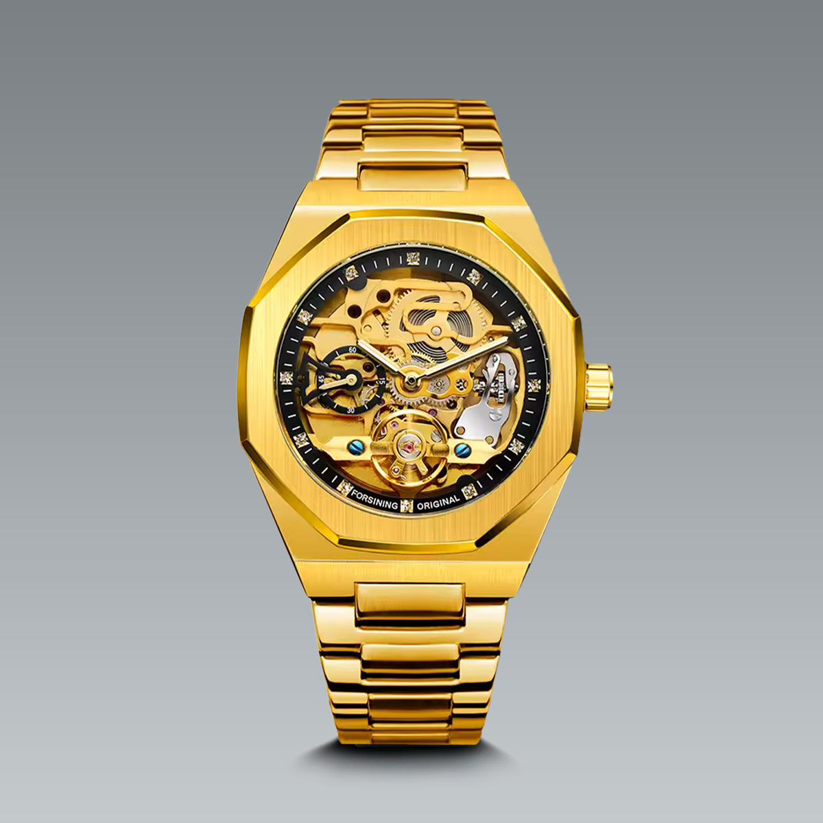 Relógio Dourado Masculino